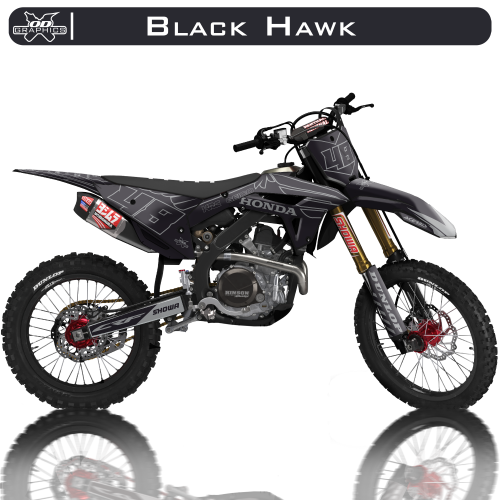 Honda CRF 250R 2022, 450R 2021-2022 Black Hawk