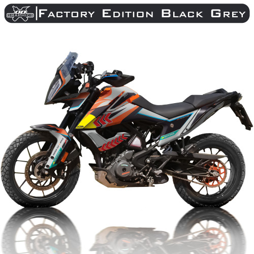 For KTM Adventure 390 2020-2022 Factory Edition Black Grey