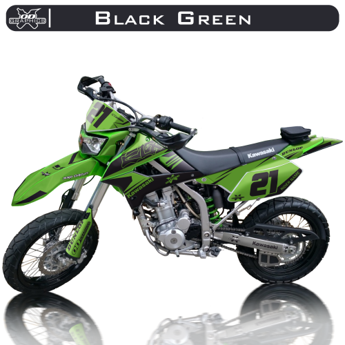 Kawasaki KLX 250 2008-2022 Black Green