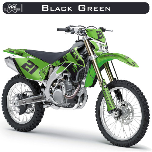 Kawasaki KLX 450 2008-2022 Black Green