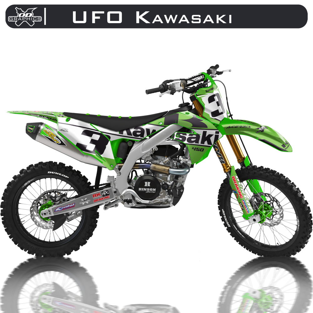 Kawasaki KXF 450 2019, KX 450 4T 2020-2021, KX 250 4T 2021 UFO Kawasaki