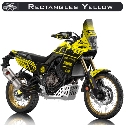 Yamaha Tenere 700 2019-2022 Rectangles Yellow