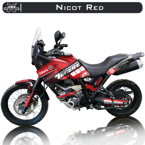 Yamaha Tenere XT660Z 2008-2016 Nicot Red
