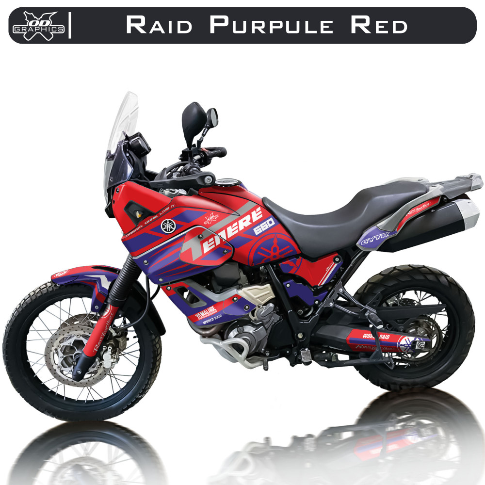 Yamaha Tenere XT660Z 2008-2016 Raid Purpule Red