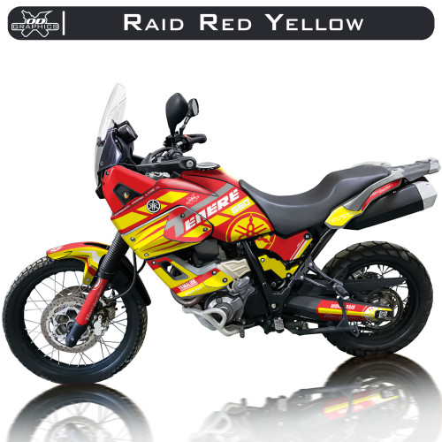 Yamaha Tenere XT660Z 2008-2016 Raid Red Yellow