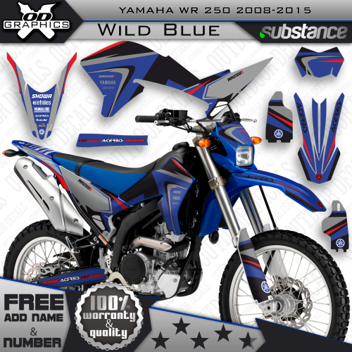 Yamaha WR250 X,R 2008-2015 Wild Blue