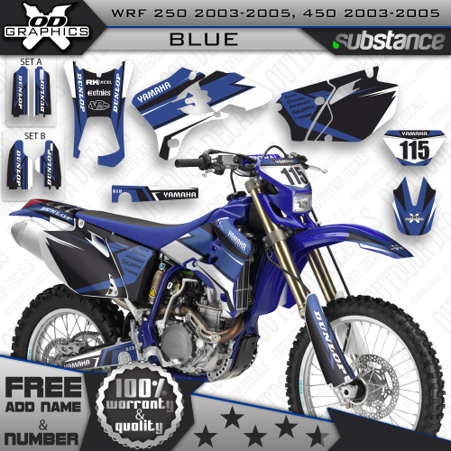 Yamaha WRF 250, 450 2003-2006 Blue