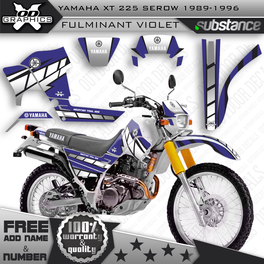 Yamaha XT 225 Serow 1989-1996 Fulminant Violet