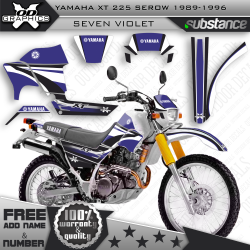 Yamaha XT 225 Serow 1989-1996 Seven Violet