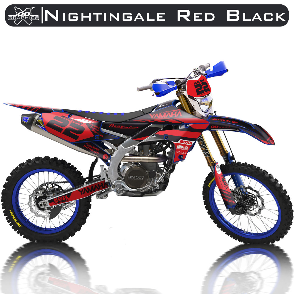 Yamaha WRF 250 2020-2022, 450 2019-2022 Nightingale Red Black