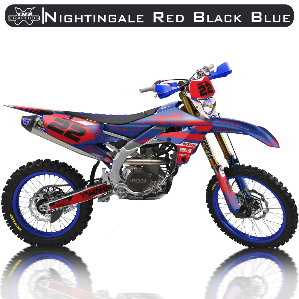 Yamaha WRF 250 2020-2022, 450 2019-2022 Nightingale Red Black Blue