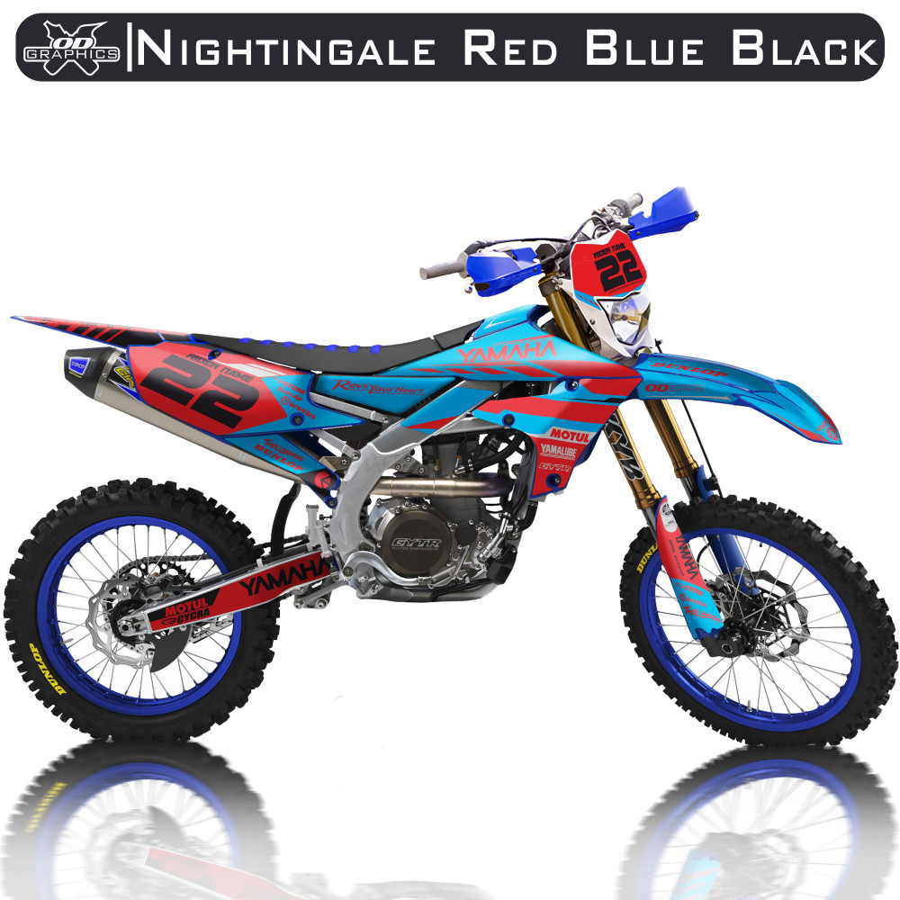 Yamaha WRF 250 2020-2022, 450 2019-2022 Nightingale Red Blue Black
