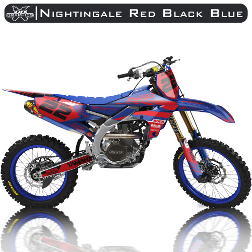 Yamaha YZF 250 2019-2022, 450 2018-2022 Nightingale Red Black Blue