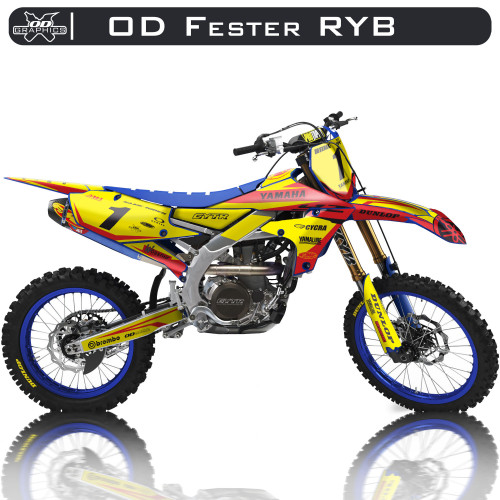 Yamaha YZF 250 2019-2022, 450 2018-2022 OD Fester RYB
